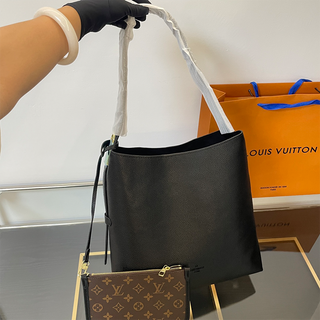 Black Brown Casual Daily Letters Patchwork Bags