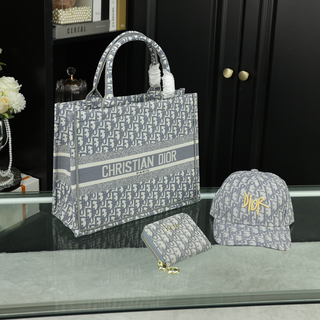 Gray Blue Casual Daily Letters Patchwork Bags
