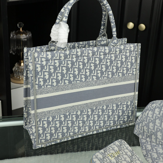 Gray Blue Casual Daily Letters Patchwork Bags