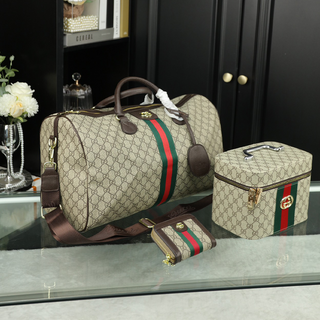 Khaki Brown Casual Daily Letters Zipper Bags