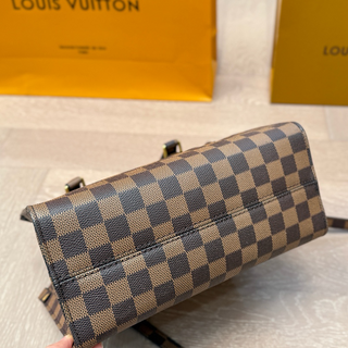 Brown Casual Daily Color block Patchwork Bags