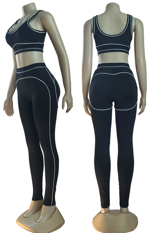 Pink Casual Sportswear Letters U Neck Sleeveless Two Pieces