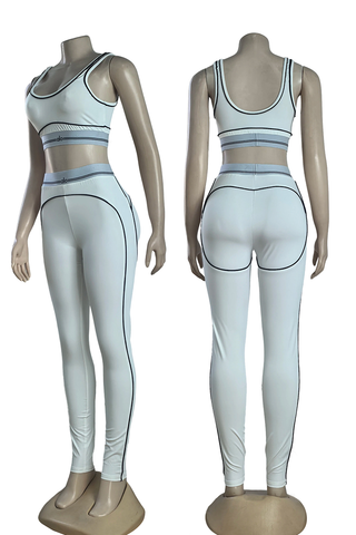 Pink Casual Sportswear Letters U Neck Sleeveless Two Pieces