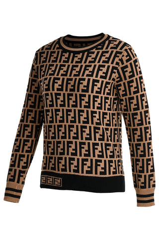 Coffee Fashion Street Letter Patchwork O Neck Tops