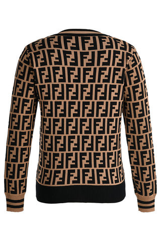 Coffee Fashion Street Letter Patchwork O Neck Tops