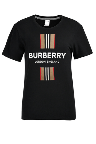 Black Fashion Print Patchwork Letter O Neck T-Shirts