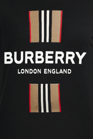 Black Fashion Print Patchwork Letter O Neck T-Shirts