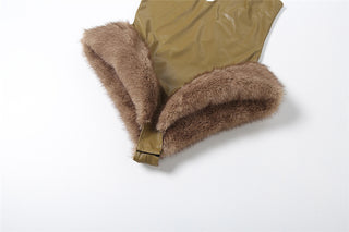 Women Autumn/Winter Sexy V-Neck Pu-Leather Slip-on Jumpsuit