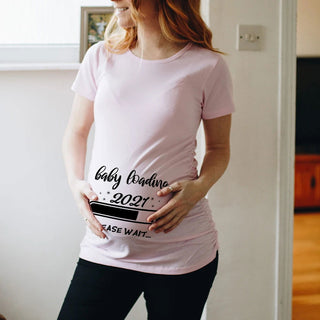 Zipper Baby Loading Women Pregnant Funny T Shirt Girl Maternity Pregnancy Announcement Shirt New Mom Clothes,Drop Ship - Thomas Family Essentials LLC
