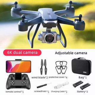4DRC V14 Professional Drone 6K High-definition Dual Camera Wifi FPV Portable RC Quadcopter 2 Batteries