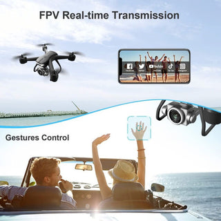 4DRC V14 Professional Drone 6K High-definition Dual Camera Wifi FPV Portable RC Quadcopter 2 Batteries