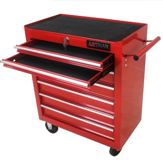 7 DRAWERS MULTIFUNCTIONAL TOOL CART WITH WHEELS