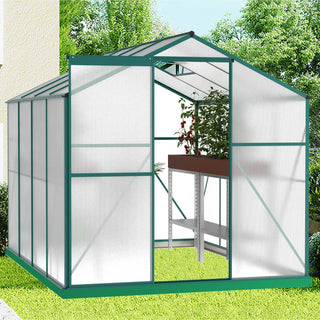 Polycarbonate Greenhouse,6X8 Ft Heavy Duty Walk-in Plant Garden Greenhouse For Backyard,Outdoor
