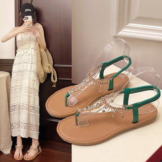 Women's Sandals New Big Rhinestone Fashion