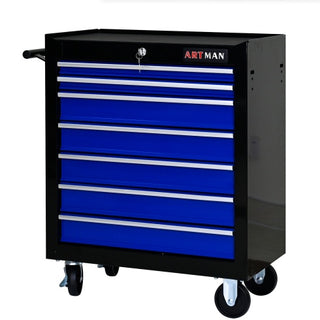 7 DRAWERS MULTIFUNCTIONAL TOOL CART WITH WHEELS