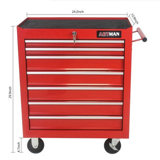 7 DRAWERS MULTIFUNCTIONAL TOOL CART WITH WHEELS