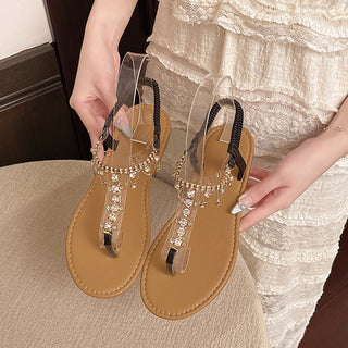 Women's Sandals New Big Rhinestone Fashion