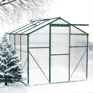 Polycarbonate Greenhouse,6X8 Ft Heavy Duty Walk-in Plant Garden Greenhouse For Backyard,Outdoor