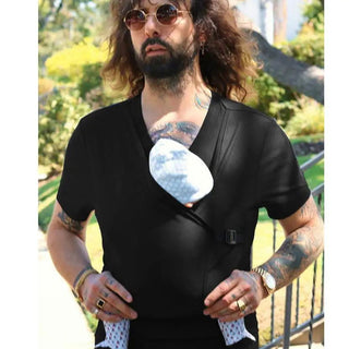 summer Parent-child clothing Multifunction kangaroo dad kangaroo mom comfort T-shirt vest hold baby clothes women's clothing - Thomas Family Essentials LLC